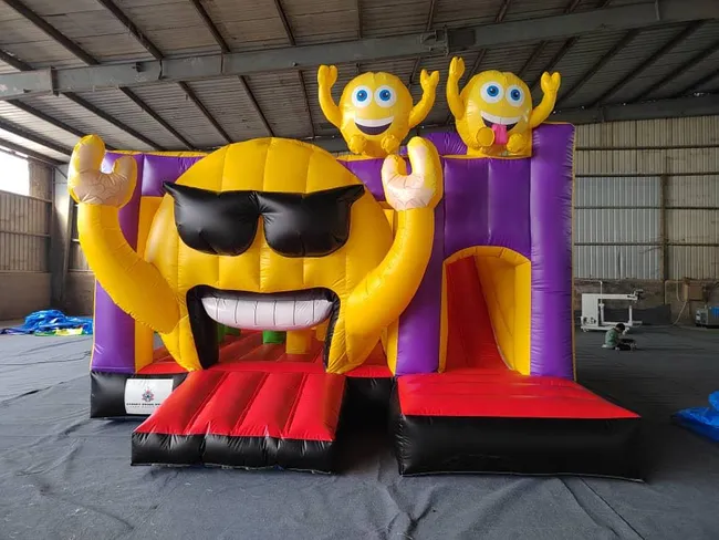Emoji Jumping Castle available for hire from Sydney Prime Bounce